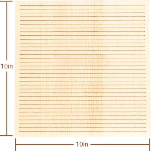 Vista 4 de Juego de tableros de letras de madera de 10 x 10 pulgadas con 340 Natural