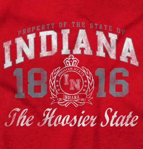 Vista 2 de Indiana Midwestern Souvenir Tourist in Crewneck Camisetas Mujer