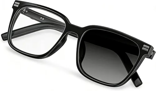 Vista 8 de Lentes inteligentes – Lentes de sol con Bluetooth fotocromáticos y anti luz azul, protección UV, llamadas manos libres y audio, asistente de voz