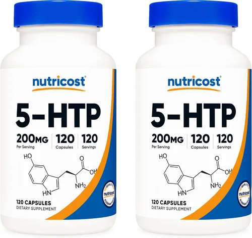 Vista 7 de Nutricost 5-HTP 200 mg, 120 cápsulas vegetarianas (5-hidroxitriptófano)