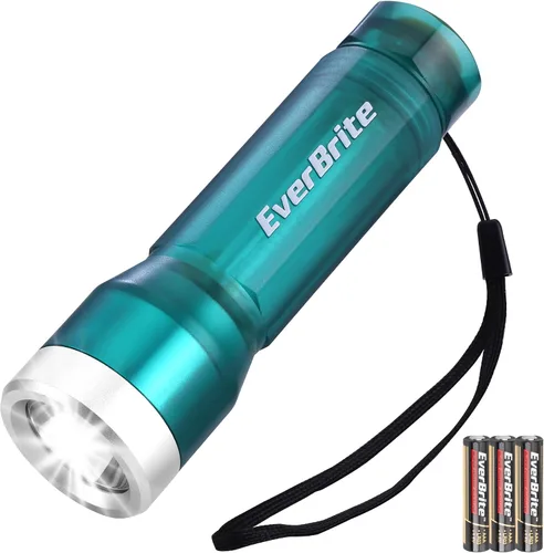 Vista 12 de Everbrite linterna mini, linterna LED con 3 modos, incluye 3 pilas AAA, linterna pequeña resistente al agua para emergencias y campamento, rosa