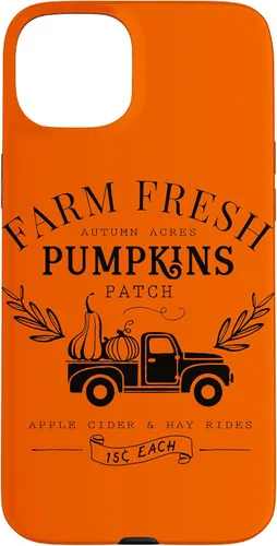 Vista 9 de Funda de otoño vintage para iPhone 14 Pro Farm Fresh Pumpkin