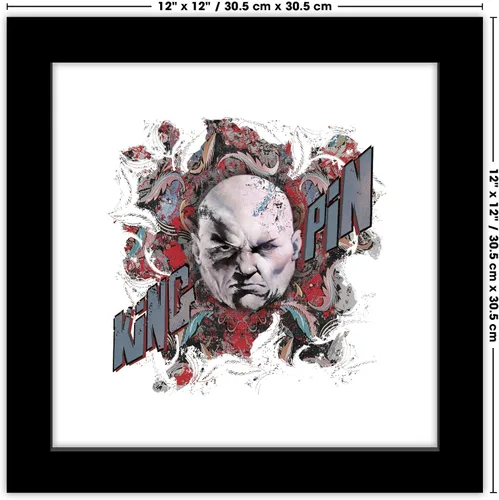 Vista 6 de Trends International Gallery Pops Marvel Comics Daredevil - Póster de pared con insignia de Kingpin, 12.00 x 12.00 pulgadas, versión de marco negro