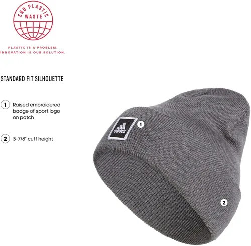 Vista 2 de adidas Gorro plegable de puño ancho