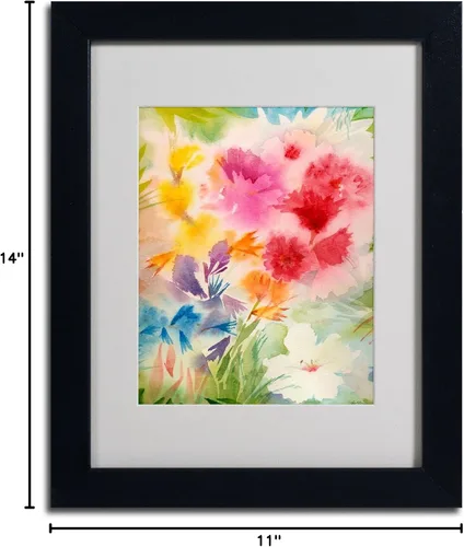 Vista 6 de Trademark Fine Art Sheila Golden - Arte enmarcado con marco negro brillante para jardín, 11 x 14 pulgadas