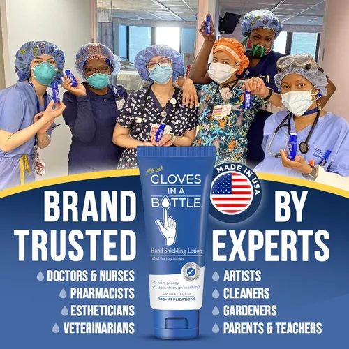 Vista 8 de Blindaje de guantes en una botella Loción – Ideal para piel seca Itchy. grease-less y fragancia gratis.