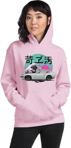 Vista 3 de 1973 Datsun 240z JDM Legend - Sudadera con capucha unisex