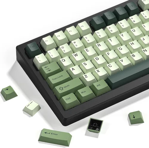 Vista 15 de dagaladoo Teclas PBT de doble disparo Púrpura, Teclas del teclado del Gradiente Púrpura