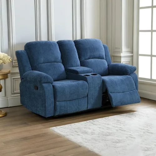 Vista 15 de A Ainehome Juego de Muebles de Sala de Estar de Cuero Reclinable Juego de Sofá Sillón Loveseat Juego de Muebles Sofá para Sala de Estar/Espacio