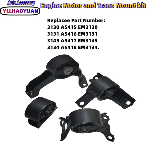 Vista 3 de Conjunto de soportes de motor para 2007 2008 2009 2010 2011 2012 2013 2014 2015 2016 2017 Jeep Compass y Patriot 2.0L 2.4L 2007 2008 2009 2010 2011