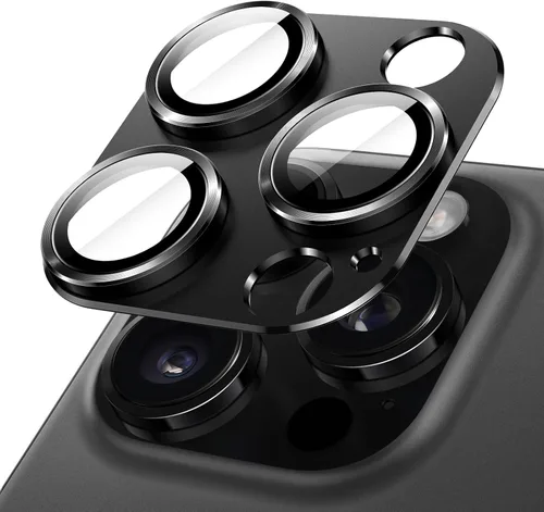Vista 10 de JETech Protector de lente de cámara para iPhone 14 Pro de 6.1 pulgadas y iPhone 14 Pro Max de 6.7 pulgadas, cubierta de anillo de vidrio templado