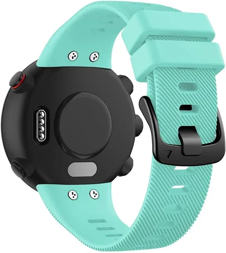 Vista 10 de REYDA Correa de silicona compatible con Garmin Swim 2/Forerunner 45, suave, flexible, transpirable, correa de reloj de silicona deportiva