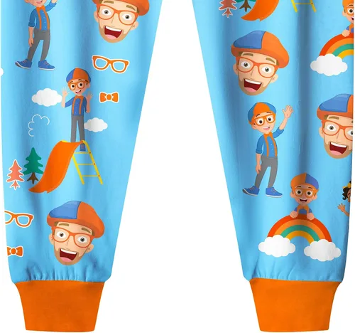 Vista 6 de Blip - Conjunto de pantalones de manga larga para niños pequeños, 2 piezas, camiseta de 2 a 8 años