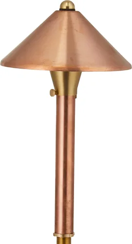 Vista 8 de VOLT Paquete de 15 luces de camino de latón macizo de 12 V (pantalla de 7 pulgadas, 25 pulgadas de alto) para iluminación de paisaje de bajo voltaje