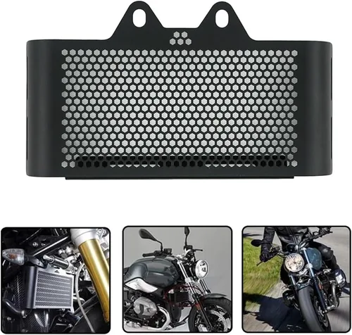Vista 3 de Motorcycle Radiator Guard Compatible with R Nine T R NINET 9T R9T Scrambler Urban Racer Pure 2014-2022 Grill Grille Oil-Cooler Cover