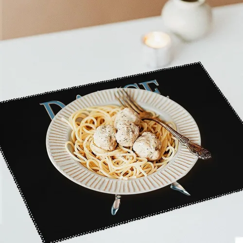 Vista 6 de Ballerina Dance Placemats Set of 6 Resistant Table Mats Washable Place Mats for Dinner Party Table Decoration