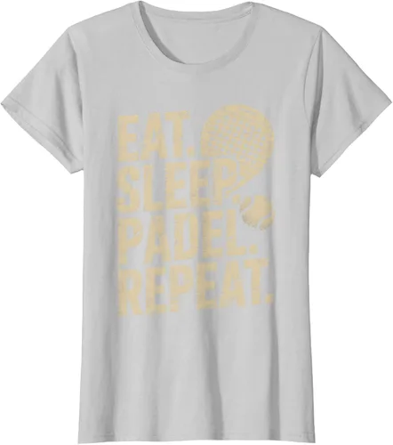 Vista 19 de Camiseta Eat Sleep Padel Repeat Padel Jugador de Tenis