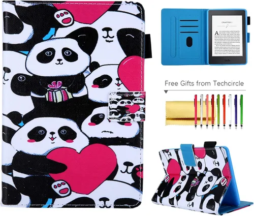 Vista 30 de Funda tipo libro para Kindle Paperwhite de 10ª/7ª/6ª/5ª generación, funda protectora ligera con ranuras para tarjetas, encendido automático
