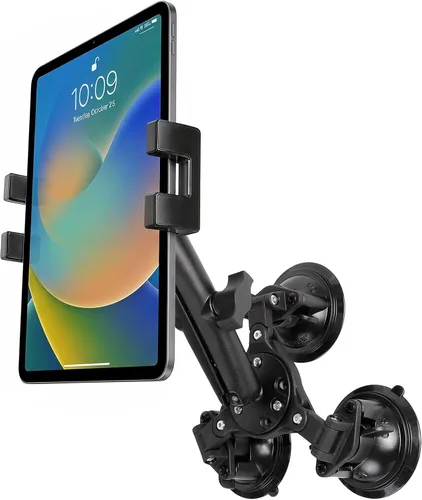 Vista 9 de Pilots - Soporte para tablet con ventosas dobles fuertes, soporte universal para iPad para aviones, coche, barco, camión, parabrisas, compatible