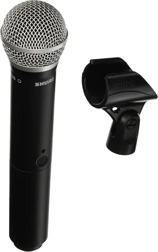Vista 12 de Sistema de micrófono inalámbrico Shure BLX24/PG58 - Vida de batería de 14 horas, rango de 300 pies, UHF Incluye micrófono vocal de mano PG58