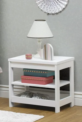 Vista 2 de Sorelle Furniture Sierra - Mesita de noche para bebé, mesita de noche para guardería, muebles de dormitorio para niños, mesita de noche de bebé