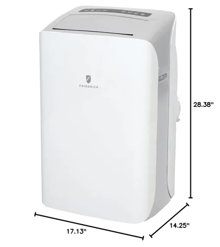 Vista 9 de Friedrich ZoneAire Portátil con Bomba de Calor y Manguera Dual, 12,000 BTU 115V