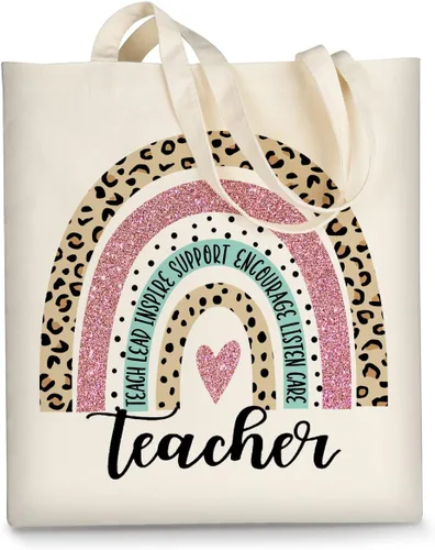 Vista 17 de AUSVKAI Bolsa de lona estética para mujer, lindas bolsas de algodón reutilizables de tela para ir de compras, playa, regalos de moda