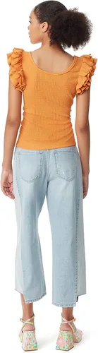 Vista 4 de Circus NY Anisa - Camiseta sin mangas de punto con volantes para mujer