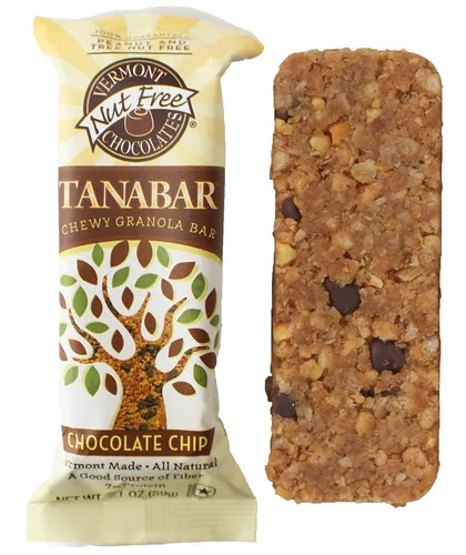 Vista 4 de Vermont Nut Free Chocolates Granola masticable TANABAR (chispas de chocolate) barras de 2.1 onzas, 12 unidades, sin nueces, sin huevo, Kosher