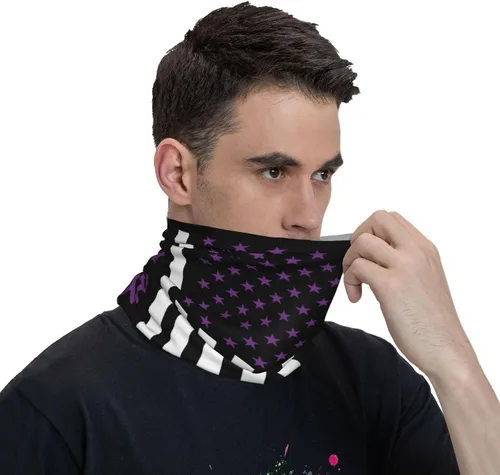 Vista 6 de Pasamontañas para el cuello para adultos, máscara facial multiusos, sin costuras, duradera, fina, transpirable, bandana