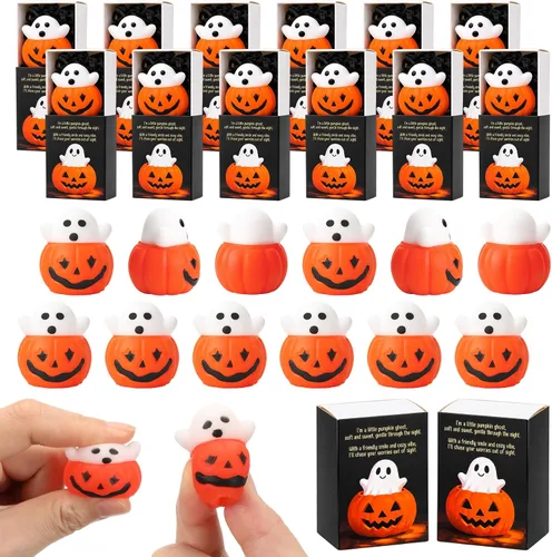 Vista 51 de 10 juegos de bolas de estrés cálidas de Halloween con cajas mezcladas 5 Beige