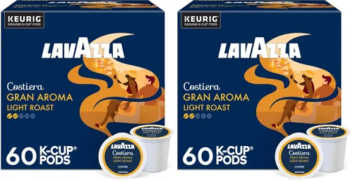 Vista 14 de Lavazza Costiera Gran Aroma, Cápsulas Keurig K-Cup de una sola porción, café tostado ligero, caja de 60 unidades (6 paquetes de 10)