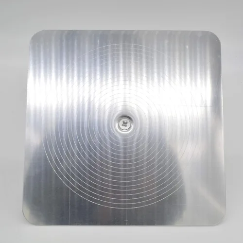 Vista 4 de Halcón de enlucido de aluminio con mango de agarre suave, soporte para tablero de mortero de yeso herramienta de enlucido para cemento, mortero