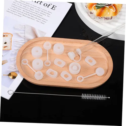 Vista 6 de BESTYASH 12Pcs Silicone Spill Stopper Set with Straw Cleaner Brush Compatible with Stanley Cup Includes Stoppers Straw Tip Cover for Leakproof