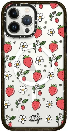 Vista 185 de CASETiFY Funda Impact para iPhone 13 [Protección contra caídas de grado militar 4X de 8.2 pies/Compatible con Magsafe] - #1 Mom - Transparente