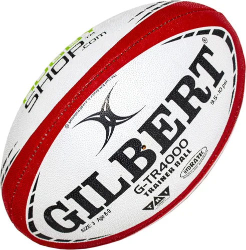 Vista 11 de World Rugby Shop X Gilbert G-TR4000 - Pelota de rugby para adultos y jóvenes, tallas 3, 4 y 5, cosida a mano, construcción de 3 capas
