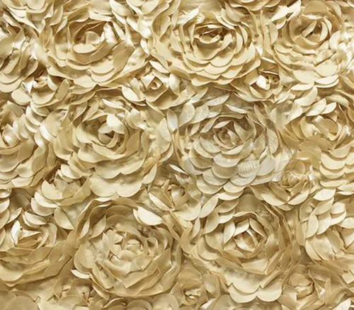 Vista 4 de Tela floral de pétalos nupciales satinados de 52 pulgadas de ancho vendido por The Yard (verde aqua)