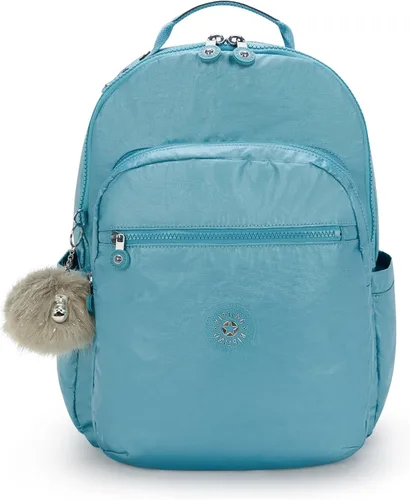 Vista 75 de Mochila Kipling Seoul extra grande para laptop de 17", Grande True Blue Tonal 2