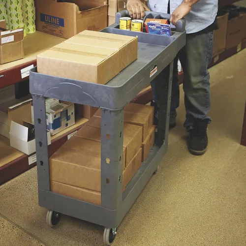 Vista 7 de Strongway Carrito utilitario de 500 libras con mango ergonómico, carrito de carga de construcción de espuma estructural sin mantenimiento