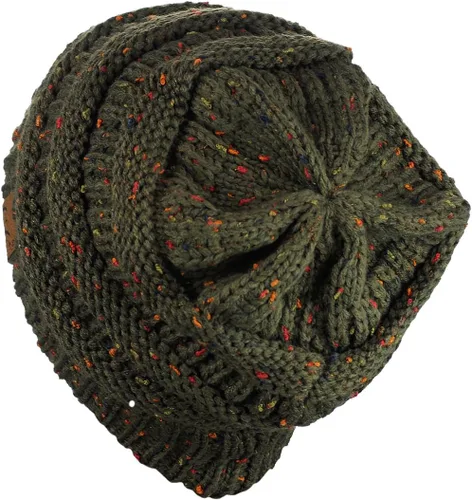 Vista 488 de C.C Trendy Warm Chunky Soft Stretch Cable Knit Beanie
