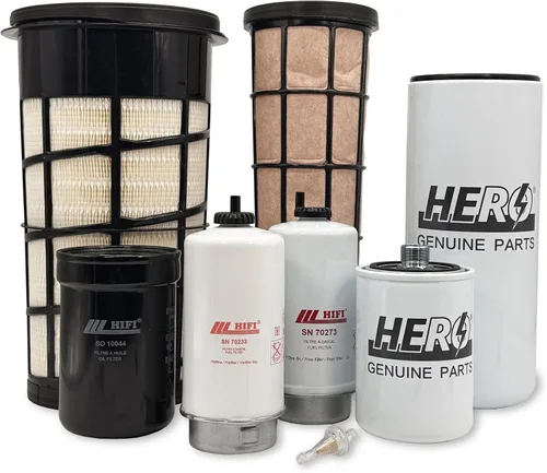 Vista 2 de HERO® Kit de filtro de mantenimiento para motor de retroexcavadora John Deere 310J 4045DT060