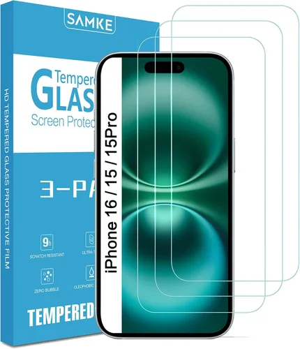Vista 6 de SAMKE [Paquete de 3] Protector de pantalla compatible con Apple iPhone 10/X iPhone XS iPhone 11 Pro [5.8 pulgadas] vidrio templado, borde 2.5D
