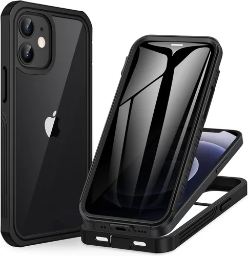 Vista 78 de CENHUFO Funda de privacidad para iPhone 11 Pro, funda de cuerpo completo con protector de pantalla de privacidad de vidrio templado 9H integrado