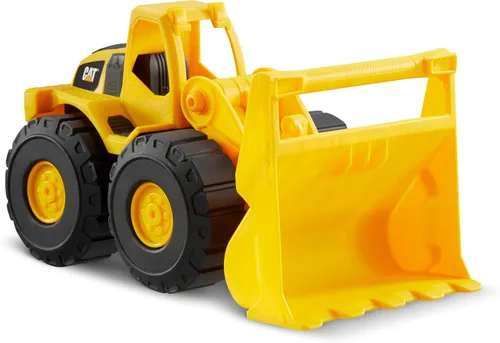 Vista 10 de Cat Construction Fleet - Bulldozer Toy de 10 pulgadas, plástico resistente, hoja de trabajo y ruedas libres, vehículo de caja de arena