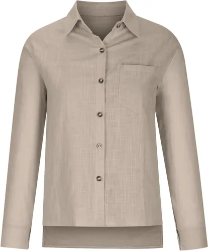 Vista 4 de SMIDOW Camisa de algodón y lino con botones para mujer