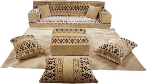 Vista 57 de arabicsofa Cojines Majlis de piso tradicionales: asientos modulares Diwan seccionales