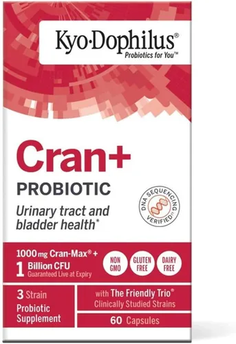 Vista 3 de Kyolic Kyo-Dophilus Cran+ Probiótico, Tracto Urinario y Salud de la Vejiga*, 60 Cápsulas