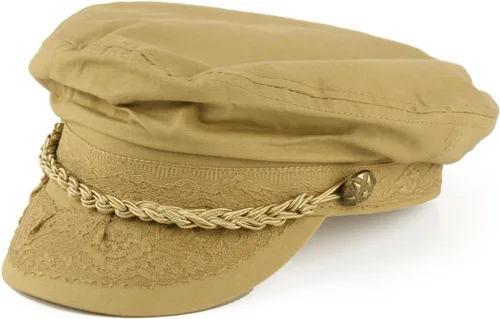 Vista 2 de SK Hat shop Gorra plana de algodón de algodón para hombre, pescador griego, marinero, violinista, conductor