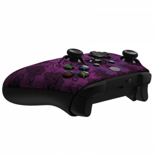 Vista 10 de Custom Controller for Xbox Series X/S - One - PC - Custom Gaming Controller -Soft Shell for Comfort Grip X (Galaxy)