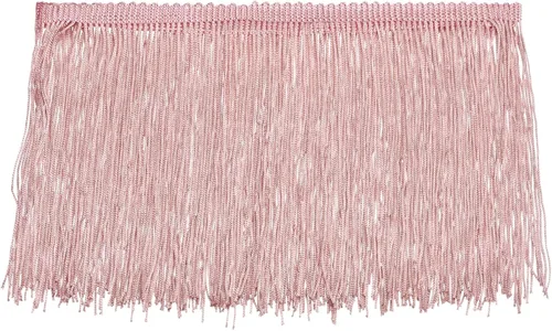 Vista 40 de Uxcell 10 yardas y 4 pulgadas beige con flecos de cadeneta - poliéster, estilo bohemio para múltiples ocasiones